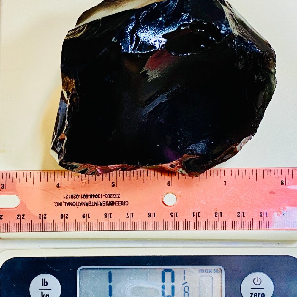 Rainbow Obsidian Rough Raw Lapidary Glass Butte Oregon Rare Purple Green 1+ lbs - Picture 12 of 12